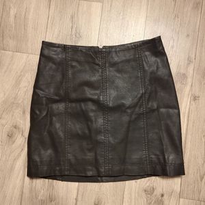 Free People Faux Leather Skirt